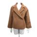 s-0863-r26[ не использовался ][ новый старый товар ]STAWBERRY-FIELDS Strawberry Fields пальто Brown шерсть 50% обычная цена 27000 иен 2 размер 