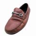  Coach COACH Motto Varsity Driver FG1619 Brown кожа обувь для вождения Loafer обувь мужской 41 25.5 ur26 [ б/у ]