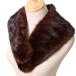  норка мех мех пелерина muffler палантин шаль Brown женский 
