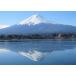  картина способ обои постер (. ... наклейка тип ) обратный . Fuji гора Фудзи устье озеро зеркало. озеро поверхность Cara черный FJS-017A2(A2 версия 594mm×420mm)< сделано в Японии >