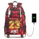 ̵Ansigeren Basketball Player Star JMS 23 Creative Backpacks Sports Fan Bookbag Travel Student Backpack For Men Women (2)¹͢