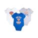 ̵Ultra Game Unisex Baby 3-Pack Short-Sleeve Onesies, Assorted, 0-3M¹͢