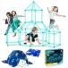 ̵9IUoom Fort Building Kit for Kids 120 Pcs Glow in The Dark Air Forts Builder Gifts Construction Toys for 3 4 5 6 7 8 9 Years Boy¹͢