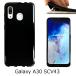 SCV43 Galaxy A30 �� ��TPU �� scv43 a30 ����饯����a30 GalaxyA30 ������ ���С� ���餫�� tpu ( �֥�å� �� ) black