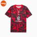  Kids PUMA Puma 26/27 AC Milan pre Match рубашка 786677-11 футбол короткий рукав тренировка одежда красный чёрный детский 