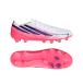adidas Adidas F50 HYPERFAST PRO HG/AG JAPAN белый / солнечный лиловый HQ2361 CHAOS VS CONTROL PACK земля искусственный газон футбол шиповки 