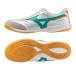 MIZUNO Mizuno утечка задний Sara PRO IN super white pearl × зеленый Q1GA261335 PRISM WHITE PACK футзал физическая подготовка павильон Real спорт 