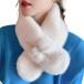 biju- имеется мех пелерина женский muffler защищающий от холода теплый нежный шарф снуд симпатичный ( белый, Free Size)