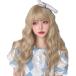  парик длинный распорка парик semi long full парик костюмированная игра парик wig природа жаростойкий сеть есть ( Gold )