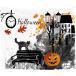  гобелен Halloween party .. праздник тыква настенный . салон орнамент ткань стенка ткань интерьер (B, 73x95cm)