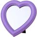  настольный подставка для зеркала зеркало Heart type дизайн модный симпатичный интерьер орнамент ( лиловый, длина 17 x ширина 19 cm)