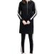  женский женский тренировочный верх и низ в комплекте джерси материалы салон одежда обычно надеты капот свободно довольно большой размер ( черный, 2L)
