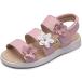  надеть обувь ... Kids сандалии девочка пляжные шлепанцы цветочный узор обувь мягкость . ребенок (02 розовый, 18.0 cm)