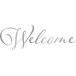 Welcome wellcome настенный стикер разрезные наклейки водонепроницаемый ( серебряный, ширина 15cmx длина 4.9cm)