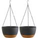  висячий посадочная машина висячий корзина цветочный горшок висячий pot план to pot подвешивание горшок подвешивание ниже посадочная машина модный ( черный )