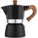  Espresso производитель прямой огонь тип IH соответствует газовая плитка 3 cup 3 кубок 150mlmakineta маленький размер ( черный, 3 cup (150ml))