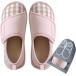  тапочки входить . уход обувь салон обувь сменная обувь .. пожилые люди уход объект легкий ( в клетку / розовый, 25.0~25.5 cm)