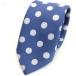  длинный хит серии сделано в Японии 6cm большой точка полька-дот рисунок галстук ( голубой / белый )