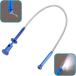LED есть pick up tool магнит 4шт.@ коготь свободно поворачивает автомобиль ремонт инструмент кнопка тип аккумулятора Magic рука щель ([Blue])