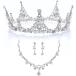  Crown Tiara 3 позиций комплект колье циркон шпилька есть установка person описание документы свадьба вечеринка ( серебряный, свободный размер )