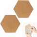  пробка сиденье пробковая доска большой шестиугольник орнамент пробковый коврик ( Brown 2 листов, 23cm x 19.9cm)