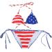 ... Ribon звезда статья флаг рисунок b радиоконтроллер Lien бикини купальный костюм бикини с треугольными чашками женский купальный костюм (B, M)