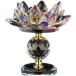  crystal стекло лотос Lotus low sok установить украшение . шт. .. установить цветок свеча лампа держатель ( Rainbow, 12x12)
