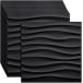 3D wall panel обои стена panel цельный прикленить только прокат 12 шт. комплект стена . царапина присоединение нет DIY ( черный, 30cmx30cm)