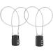  wire lock пароль 3 колонка ключ не необходимо чемодан противоугонное велосипед мотоцикл путешествие командировка предотвращение преступления dial тип ( черный, 50cm)