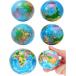  глобус Mini earth мяч 6 шт. комплект soft губка мяч полиуретан PU материалы ( голубой, 6.3cm)