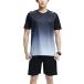 a spec rusio спорт одежда верх и низ в комплекте короткий рукав t рубашка шорты движение одежда удобный 2 позиций комплект мужской круглый вырез (#03 серый, L)