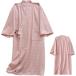 [Yahoo! классификация 1 ранг входить .] уход пижама входить . надеты передний открытие длина короткий . входить . для длинный рукав хлопок материалы пожилые люди легко установка и снятие ( розовый, L)