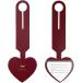  именная бирка 2 шт. комплект Heart type водонепроницаемый легкий путешествие для ( wine red 2 шт. комплект )