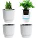  автоматика водоснабжение посадочная машина низ . горшок с водой цветочный горшок сам водоснабжение . аквариум есть декоративное растение модный ( белый, M (11.5x12cm 3 шт. комплект ))