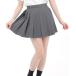 школьная юбка одноцветный Mini 36cm студент форма форма женщина высота сырой средний .e518( серый, M)