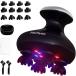  head spa электрический кожа головы щетка Рождество красный синий W свет установка 3D колебание кожа головы мойка эстетика кожи головы scalp уход лицо все тело применение ( ламе ввод черный )