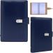  визитная карточка держатель футляр для визитных карточек большая вместимость визитная карточка файл PU кожа кожа 300 шт. входит ( темно-синий )