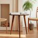  боковой стол круг America дуб дерево Cafe стол Eames обеденный стол Северная Европа чистота из дерева ( Brown, диаметр 50cm)