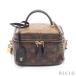  Louis Vuitton LOUIS VUITTONvanitiNV PM монограмма Rebirth ручная сумочка косметичка PVC кожа Brown черный 2WAY M45165 женский б/у 