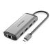 VENTION многофункциональный PDdo King стойка USB-C to HDMI/USB3.0*3/RJ45/TF/SD 0.15M metal модель серый CN-8085 персональный компьютер периферийные устройства оплата при получении не возможно 