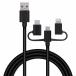 �G���R�� �X�}�z�P�[�u�� USB�P�[�u�� 1.2m �ϊ��A�_�v�^�t�L Type-C + Lightning �u���b�N MPA-AMBLCAD12BK ����s��