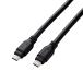 �G���R�� �^�C�vC �P�[�u�� USB Type-C to C 1.5m PD 100W USB10Gbps���� MacBook Pro iPad iPhone �� TypeC �@��Ή� �u���b�N ELECOM ����s�� ���[����