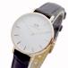 �_�j�G���E�F�����g�� DANIEL WELLINGTON �r���v CLASSIC PETITE ���f�B�[�X DW00100232 �N�H�[�c �z���C�g �u���E�� ���[�N ��������