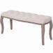 vidaXL bench linen натуральное дерево 110x38x48cm крем белый мебель bench склад * через . для bench оплата при получении не возможно 