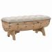 vidaXL место хранения bench натуральное дерево текстильный 103x51x44cm мебель bench склад * через . для bench оплата при получении не возможно 