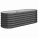 vidaXL сад посадочная машина цинк металлизированный steel 114x40x36 cm Anne тигр сиденье Home сад газонная трава сад садоводство растение в горшке * посадочная машина 