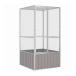 vidaXL bird клетка серый 111x107x211.5 cm цинк металлизированный сталь животное товары для домашних животных товары для домашних животных птица сопутствующие товары брать . корзина * подставка оплата при получении не возможно 