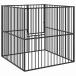 vidaXL собака для Play авторучка 4 panel черный цинк металлизированный steel животное товары для домашних животных товары для домашних животных собака сопутствующие товары собака house чёрный оплата при получении не возможно 