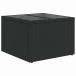 vidaXL сад стол стекло настольный черный 55x55x37 cm поли ротанг мебель уличный мебель уличный стол 