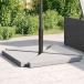 vidaXL umbrella вес plate 4 штук входит серый gla Night треугольник форма 14kg Home &amp; сад газонная трава &amp; сад уличный living оплата при получении не возможно 